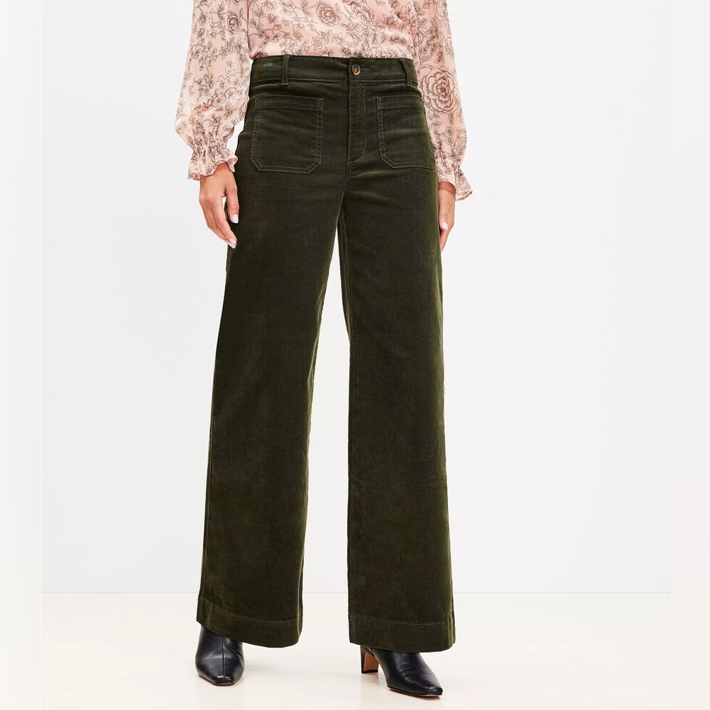 Palmer Wide Leg Pants in Brushed Corduroy